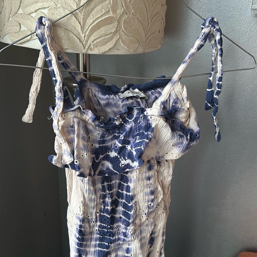 a monday in copenhagen purple tied dyed dress